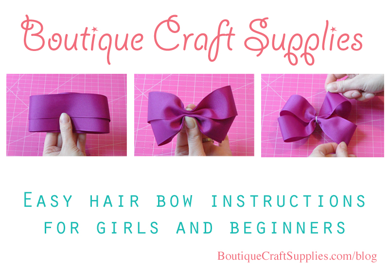 DIY Easy Hair Bow with Ribbon